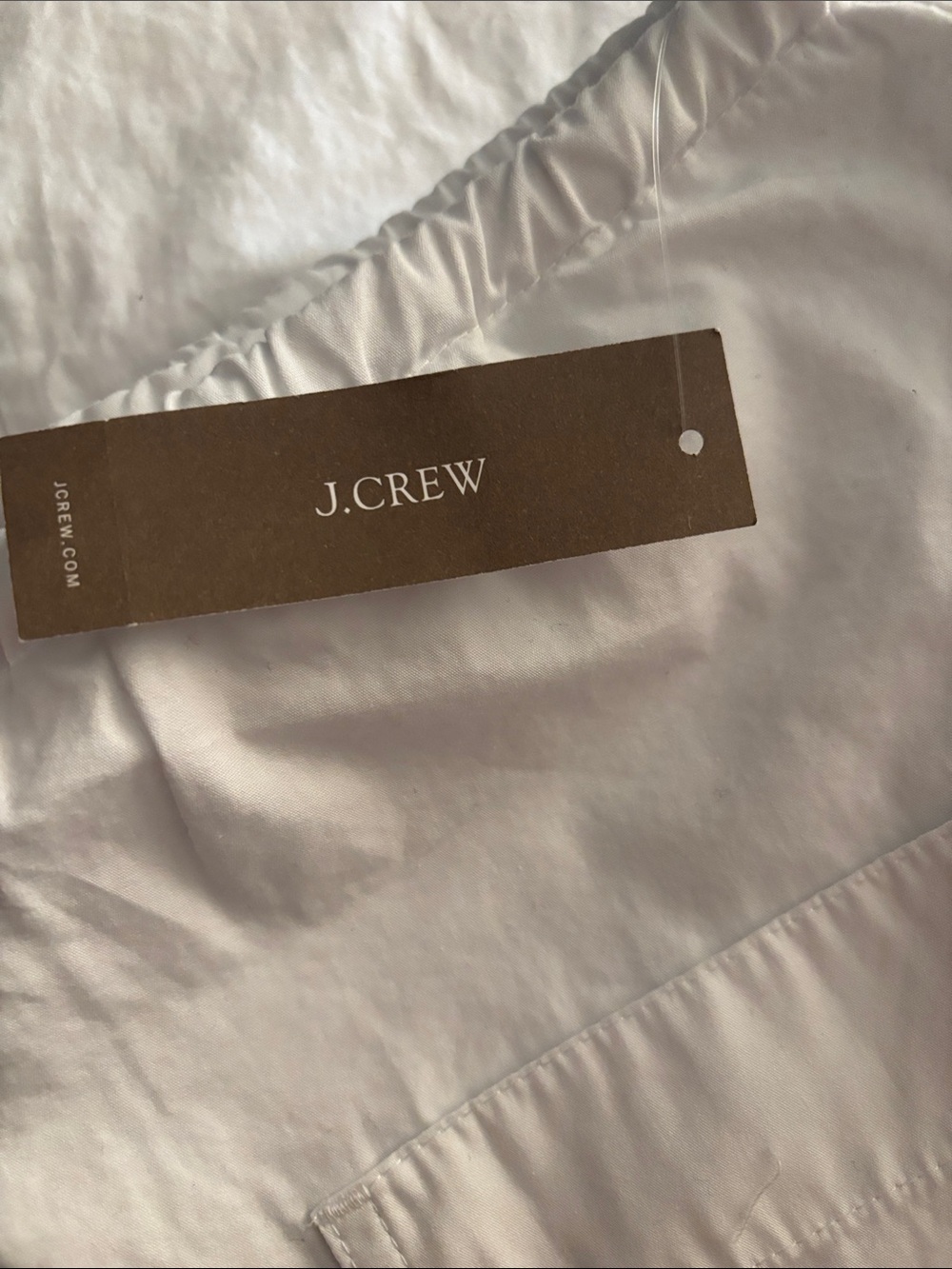 J. Crew White Petite Luna pant in cotton poplin - Picture 2 of 7